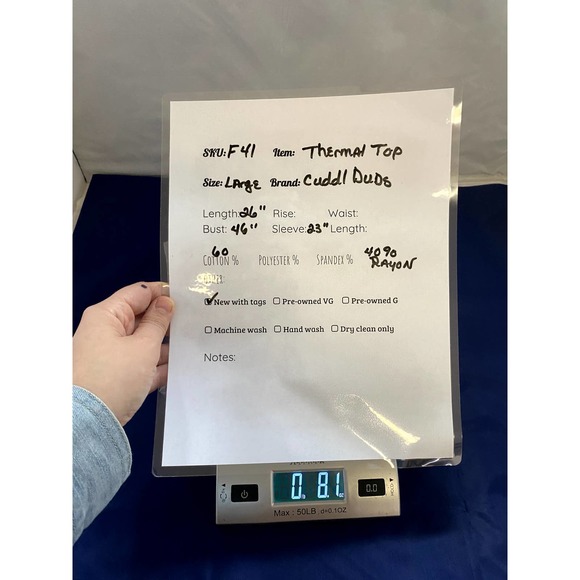 Cuddl Duds Thermal Top (Red) - Picture 4 of 4